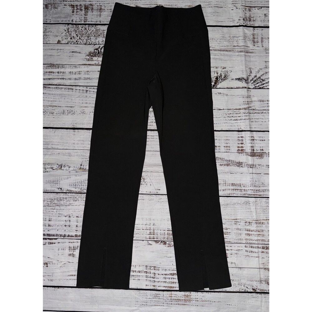 Athleta Wander Slim High Rise Straight Split Ankle Pants Size 0, Olive Green